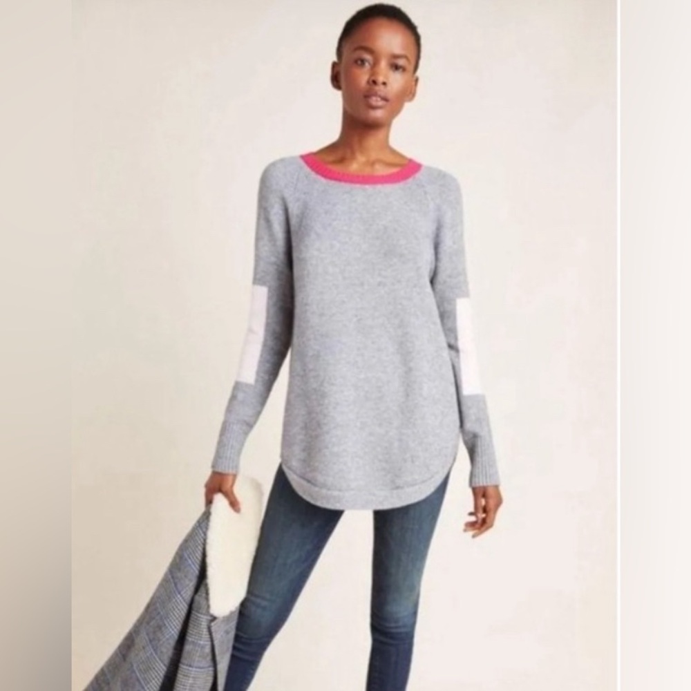 Anthropologie Colorblock Sweater